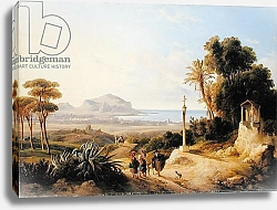 Постер Карелли Консалво View of Palermo, 1840