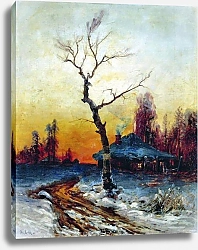 Постер Клевер Юлий Зимний вечер. 1898