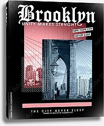 Постер Бруклин, современный плакат 1