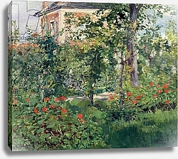 Постер Мане Эдуард (Edouard Manet) The Garden at Bellevue, 1880