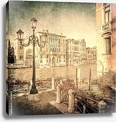Постер Винтажное изображение Большого канала, Венеция
