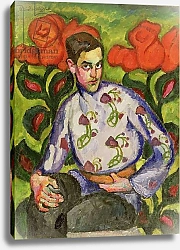 Постер Машков Илья Portrait of a Boy in a Coloured Shirt, 1909