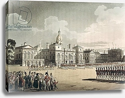 Постер Роуландсон Томас Mounting Guard at St. James's Park, engraved by J. Bluck