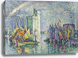 Постер Синьяк Поль (Paul Signac) Rainbow at the Port of La Rochelle; Arc-en-ciel, La Rochelle, le Port, 1912