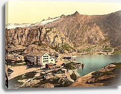 Постер Швейцария. Исторический отель Grimselhospiz