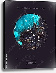 Постер Созвездие знака зодиака Телец