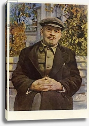 Постер Soviet leader Vladmir Lenin in Gorki, early 1920s