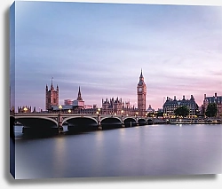 Постер Великобритания, Лондон. Вид на Биг Бен и мост