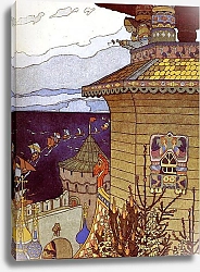 Постер Билибин Иван Княгиня на теремной башне