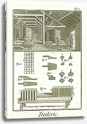Постер Производство черепицы II