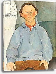 Постер Модильяни Амедео (Amedeo Modigliani) Portrait of Oscar Miestchanioff, c.1916
