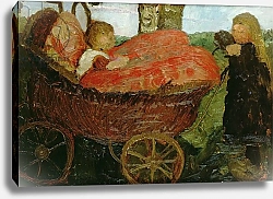 Постер Модерсон-Бекер Паула Little Girl Pushing a Pram, 1904