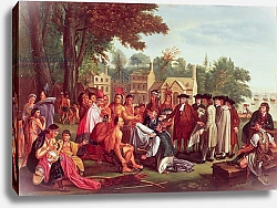 Постер Вест Бенджамин William Penn's Treaty with the Indians in 1683