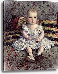 Постер Кайботт Гюстав (Gustave Caillebotte) Child on a sofa, 1885