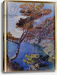 Постер Мерелло Рубальдо View on Portofino, Italy Painting by Rubaldo Merello Dim 60x46 cm Genes, Galleria d'Arte Moderna, inv 0048