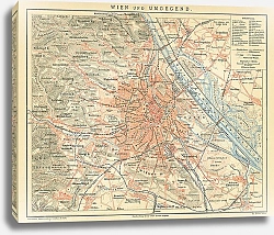 Постер Карта окресностей Вены