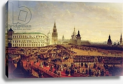 Постер Шварц Густав Military parade during the Coronation of Alexander II in the Moscow Kremlin, 1856