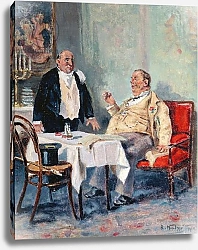 Постер Маковский Владимир In a Restaurant, 1914