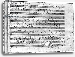 Постер Моцарт Вольфганг Trio in G major for violin, harpsichord and violoncello 1786 4