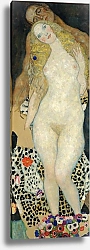 Постер Климт Густав (Gustav Klimt) Адам и Ева 4