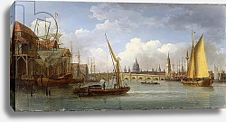 Постер Андресон Уильям London Bridge, with St. Paul's Cathedral in the Distance, 1815