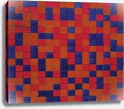 Постер Мондриан Пит Composition with Grid 8: Checkerboard Composition with Dark Colours, 1919