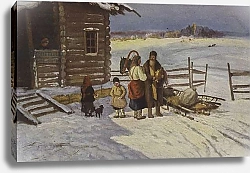 Постер Школа: Русская 19в. Lvov. Back from Town, 19th Century