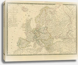 Постер Карта: Европа 3