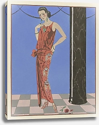 Постер Барбье Джордж Gazette du Bon Ton. Art – Modes & Frivolités; Evening Attire