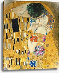Постер Климт Густав (Gustav Klimt) Поцелуй. Фрагмент 2