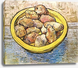 Постер Ван Гог Винсент (Vincent Van Gogh) Натюрморт: картофель на желтом блюде