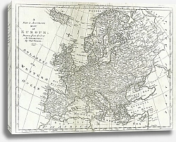 Постер Карта Европы, 1777 г. 1