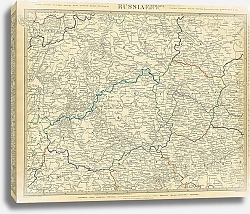 Постер Карта Россия в Европе, часть IV, 1834г. 1