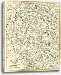 Постер Карта Россия в Европе, часть V, 1835г. 1