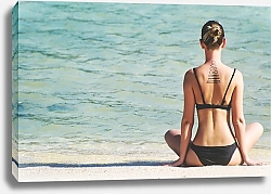 Постер Медитация на пляже