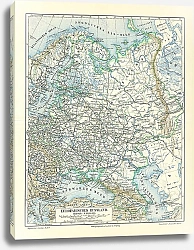 Постер Карта европейской части России 3