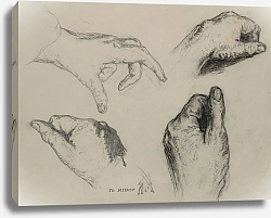 Постер Рибо Теодюль Study of Hands