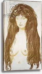 Постер Мунк Эдвард Female Nude, Sin; Weibliche Aktfigur, Die Sunde,