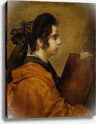Постер Веласкес Диего (DiegoVelazquez) Portrait presumed to be Juana Pacheco as a Sibyl