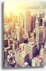 Постер Закат над Манхэттеном, Нью-Йорк