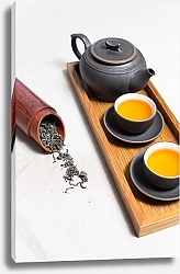 Постер Желтый китайский чай