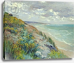 Постер Кайботт Гюстав (Gustave Caillebotte) Cliffs by the sea at Trouville