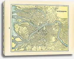 Постер Карта Санкт-Петербурга, 1899 1