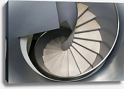 Постер Светлая спиральная лестница