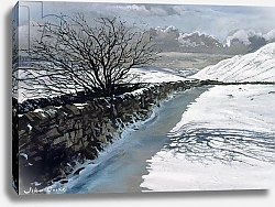Постер Кук Джон (совр) Snow Above Barbondale, Barbon, nr Kirby Lonsdale, Cumbria