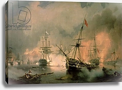 Постер Айвазовский Иван The Battle of Navarino, 20th October 1827, 1846