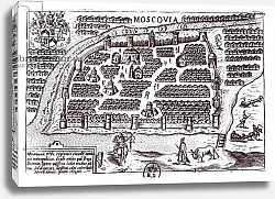 Постер Школа: Французская Plan of Moscow, 1628
