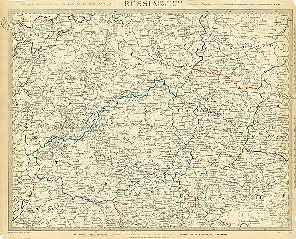 Карта Россия в Европе, часть IV, 1834г. 1