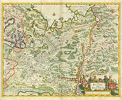 Постер Карта России, 1680 г.
