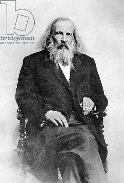 Dimitri Ivanovich Mendeleev, 1834 - 1907, Famous Russian Chemist. 1